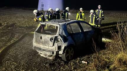 Pkw-Brand Feuerwerk