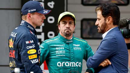 Max Verstappen, Fernando Alonso & Mohammed ben Sulayem - Formel 1 - GP China 2024