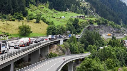 Gotthard Tunnel, Alpen, Verkehr Gotthard Tunnel, Alpen, Verkehr