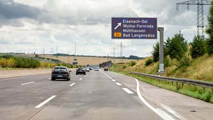 Autobahnschild Rost
