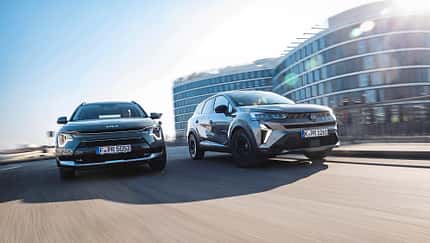 Kia Miro Hybrid und Renault Symbioz
