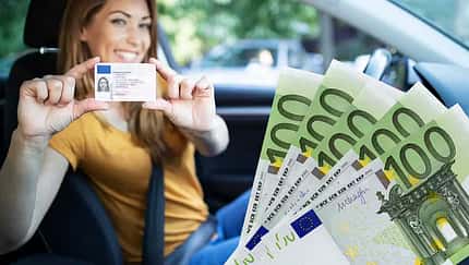 Füherschein und Geldscheine