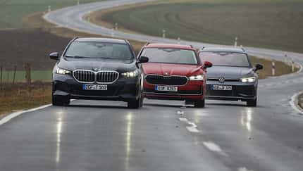 BMW 520d Touring, Skoda Superb, VW Passat