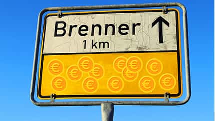 Brenner-Schild Euro