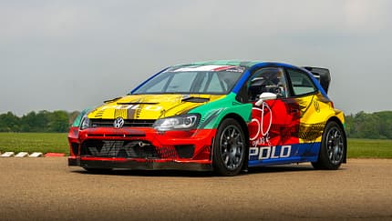 VW Polo R World Rallycross Harlekin-Lackierung
