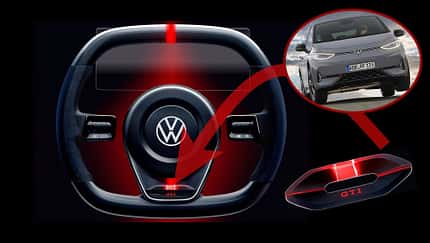 VW ID. GTI Concept Lenkrad ID.3 GTX eingeklinkt
