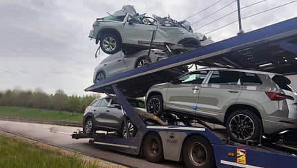 Autotransporter Unfall