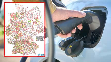 Elektroauto laden Ladeanschluss Deutschlandkarte Ladestrompreise