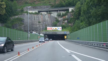 05/2025 Rheintal/Walgau Autobahn A14 Richtung Deutschland vor dem Pfändertunnel