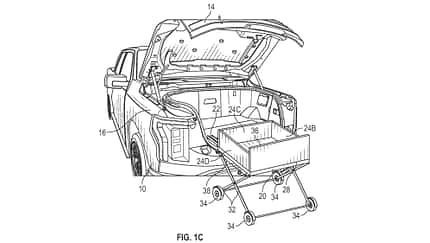 Stellantis-Patent: faltbares Koferraum-System