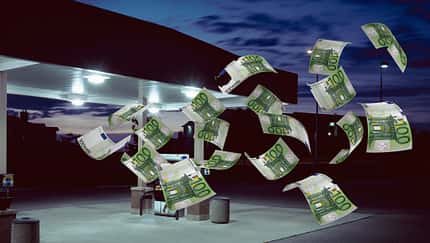 Tankstelle Geld