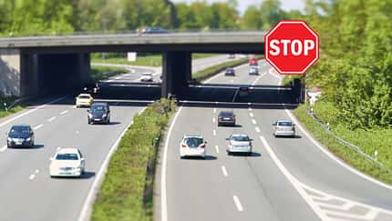 Autobahnauffahrt