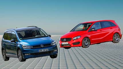 Gebrauchtvergleich Mercedes B-Klasse, VW Touran