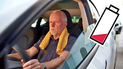 06/2025 Klimaanlage Elektroauto Hitze Stau Schwitzen