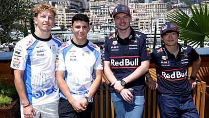 Max Verstappen - Yuki Tsunoda - Isack Hadjar - Liam Lawson - Red Bull - Toro Rosso - GP Monaco 2025 - Monte Carlo - Formel 1