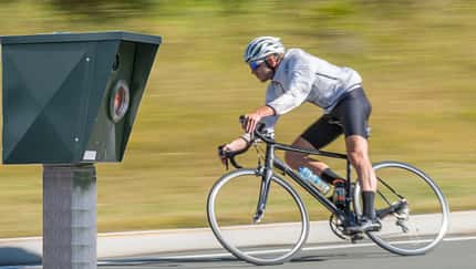 07/2025 Rennrad Radfahrer Blitzer Radar Tempo