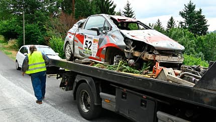 Unfall Rallye Frankreich