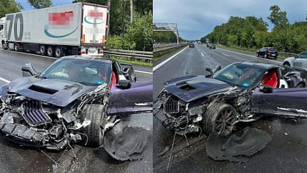 08/2025 Yasin Mohamed Corvette Unfall 08/2025 Yasin Mohamed Corvette Unfall