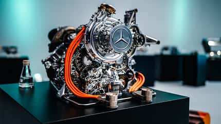 Mercedes F1-Motor - Innenleben - Hybrid-Motor - 2024