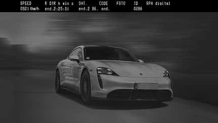 Radar-Foto Porsche Panamera