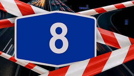 08/2025, Autobahn A8 Sperrung Autobahn A8 Sperrung