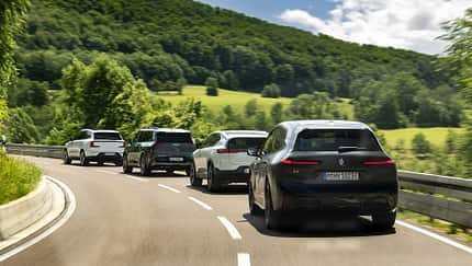 BMW iX, Kia EV9, Volvo EX90, Polestar 3, AMS Vergleichstest, ams1825 BMW iX, Kia EV9, Volvo EX90, Polestar 3