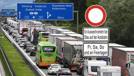 08/2025, A8 Abfahrtverbot A8 Abfahrtverbot