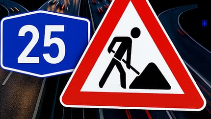08/2025, Autobahn A25 Baustelle Autobahn A25 Baustelle