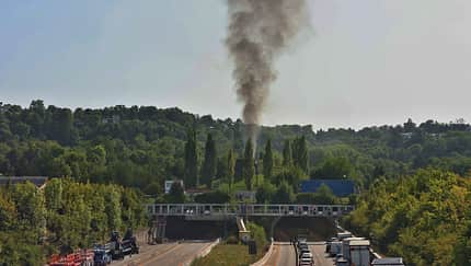 08/2025, Brand Engelbergtunnel A81 Brand Engelbergtunnel A81