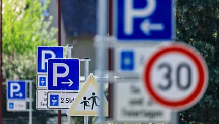 Schilder Parken Parkscheibe Störmthal