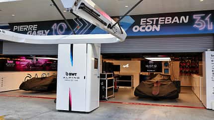 Formel 1 2024 - Alpine - Pitlane - Box Formel 1 2024 - Alpine - Pitlane - Box