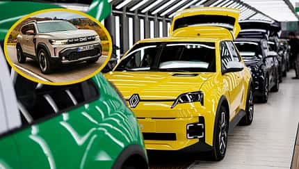 Renault 5 E-Tech Produktion Werk Fertigung eingeklinkt Dacia Duster