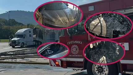 09/2025, Supersportwagen Feuer Lkw Supersportwagen Feuer Lkw