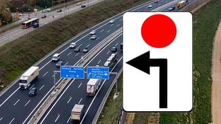 09/2025 Autobahnkreuz Regensburg roter Punkt