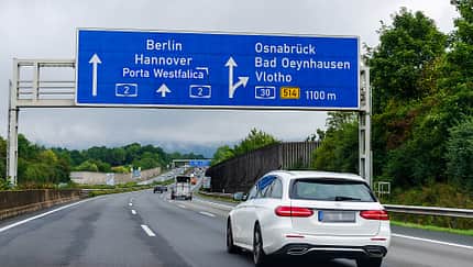 10/2025, Mercedes C-Klasse T-Modell auf der Autobahn A2 Richtung Berlin Mercedes C-Klasse T-Modell auf der Autobahn A2 Richtung Berlin