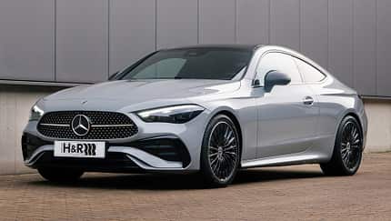 Der Mercedes CLE 300e Plug-in-Hybrid mit H&R Tieferlegungsfedern 	