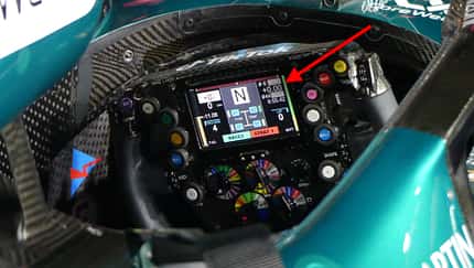 Lenkrad - Aston Martin - GP Singapur - Virtueller Rückspiegel - 2025