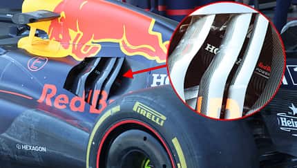 Red Bull - F1-Technik - Kühlschlitze - Formel 1 - GP Mexiko 2025