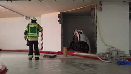 Porsche Unfall Tiefgarage