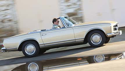 mokla0308, dynamisch, Alf Cremers, Seitenansicht Mercedes-Benz 280 SL