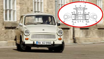 12/2025, Trabant P601 Limousine eingeklinkt: 2-Takt-Motor-Patent General Motors Trabant P601 Limousine eingeklinkt: 2-Takt-Motor-Patent General Motors