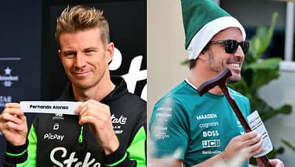 Collage - Nico Hülkenberg / Fernando Alonso - Wichteln - GP Abu Dhabi 2025 Collage - Nico Hülkenberg / Fernando Alonso - Wichteln - GP Abu Dhabi 2025