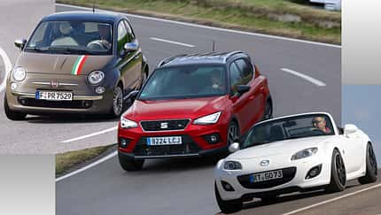 Gebrauchtwagen, Unterhaltskosten, Unterhalt, Wartung, Versicherung, Steuer, Günstig, Seat, Arona, Mazda, MX-5, Fiat, 500 Diese Gebrauchten sind spottbillig im Unterhalt