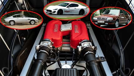 Ferrari 360 Modena V8-Motor Collage ASA 1000 GT Maserati GranTurismo MC Stradale Lancia Thema 8.32