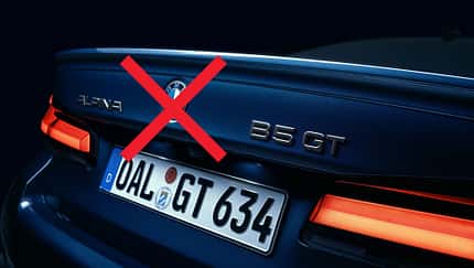 Neuer Schriftzug für Alpina