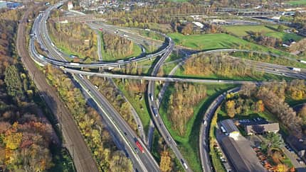 01/2026, Autobahnkreuz Duisburg-Kaiserberg „Spaghettiknoten“ Autobahnkreuz Duisburg-Kaiserberg „Spaghettiknoten“