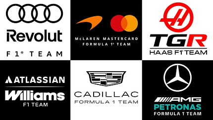 Formel 1 - Logo-Collage 2026