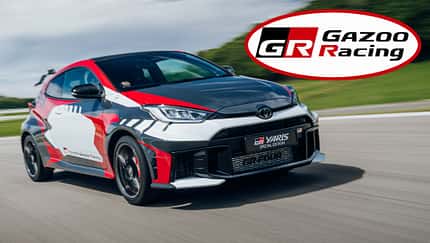 01/2026, Toyota GR Yaris Rovanperä Edition eingeklingt Gazoo Racing Logo Toyota GR Yaris Rovanperä Edition eingeklingt Gazoo Racing Logo