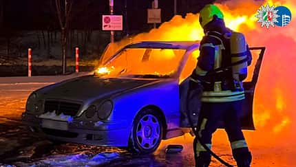 01/2026, Fahrzeugbrand Tankstelle Fahrzeugbrand Tankstelle