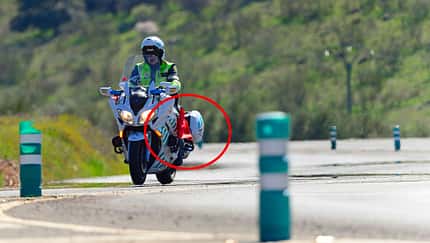 Guardia Civil Motorrad Flagge